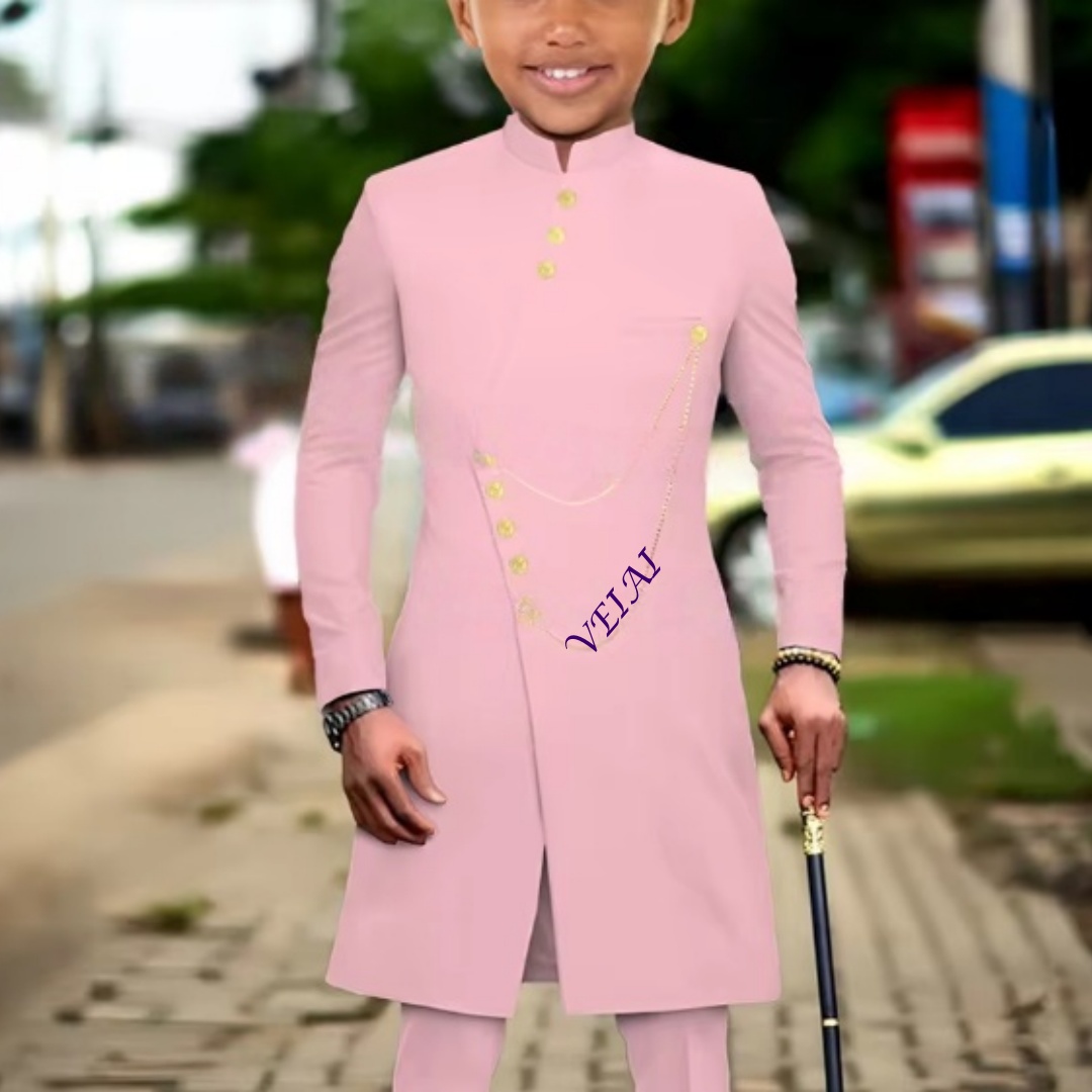 Formal Dress - بدلة أطفال بنمط أفريقي مخصصة، قطعتين