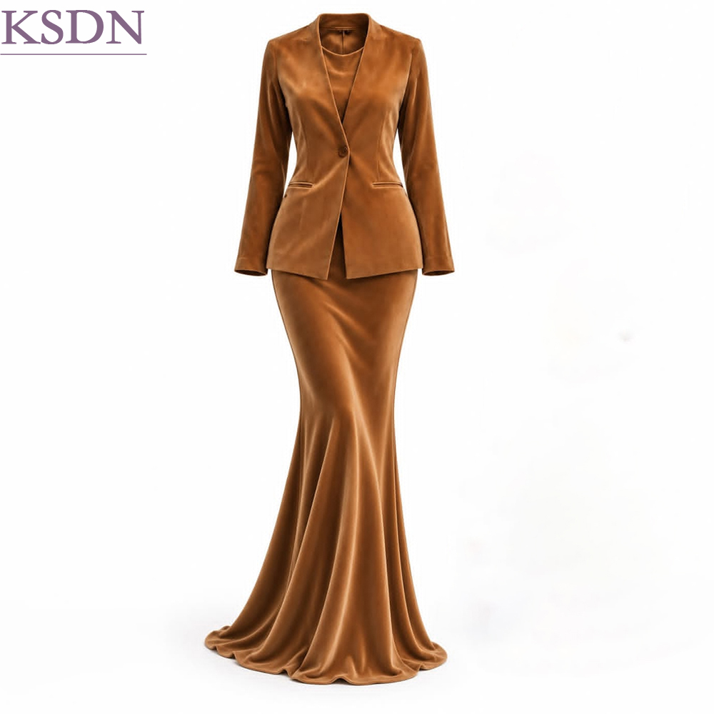 بدلة نسائية أنيقة من المخمل، ت - مراجعة Formal Skirt وسعره