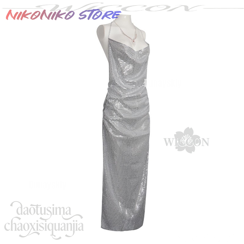 فستان سهرة طويل مثير بحمالات ر - مراجعة Evening Gown وسعره