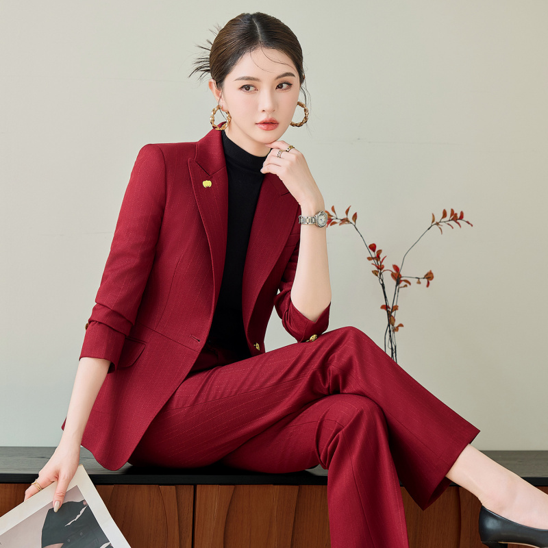 طقم بدلة حمراء للنساء، ملابس خ - مراجعة Women'S Red Formal Wear وسعره