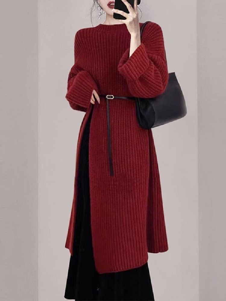 فستان نسائي أنيق أحمر محبوك لل - مراجعة Women'S Red Formal Wear وسعره