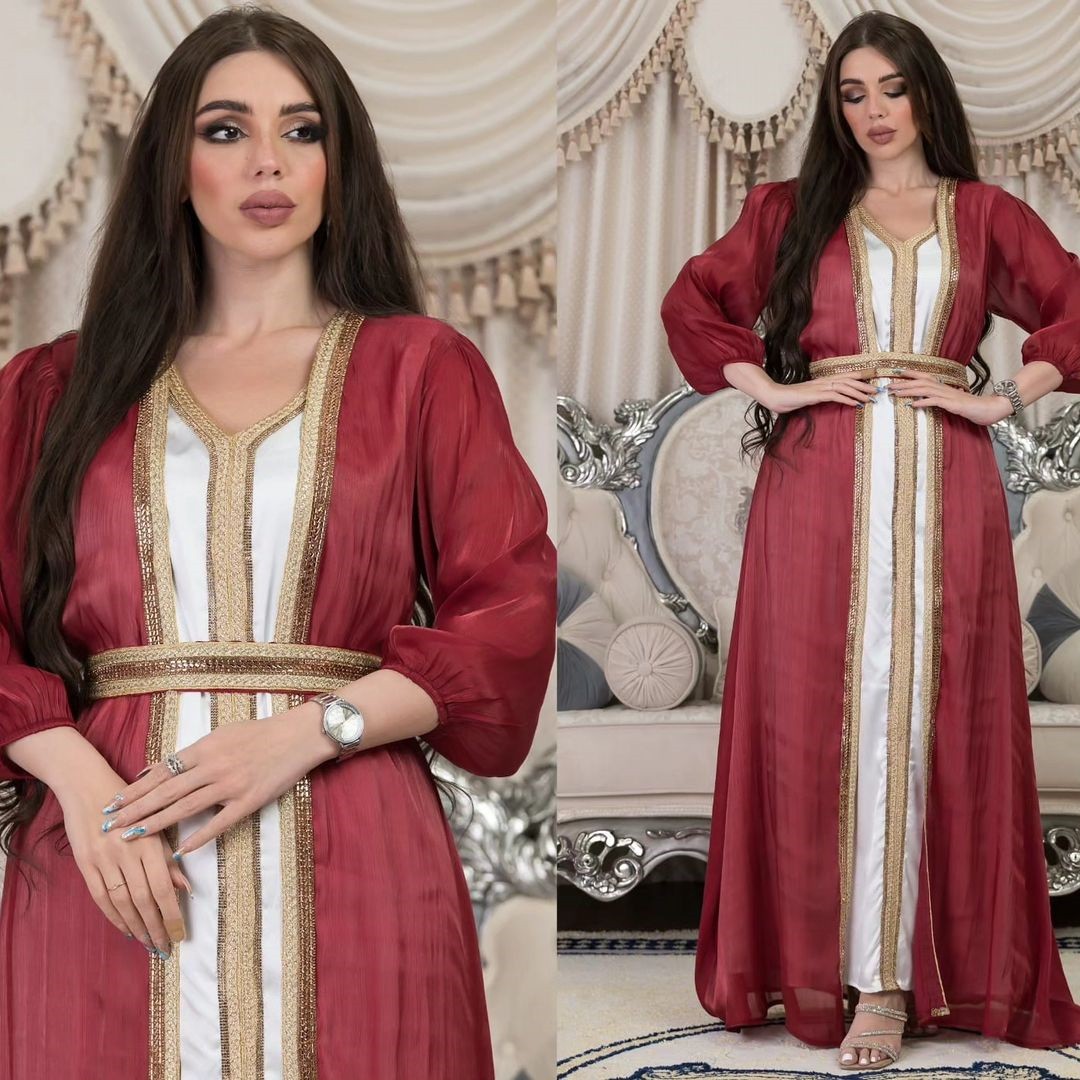 فستان سهرة طويل من الساتان بلو - مراجعة Formal Dress وسعره